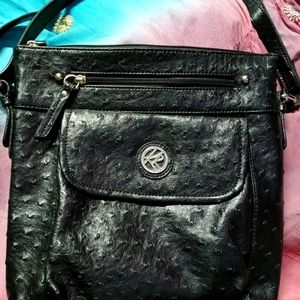 Kim Rogers ostrich skin crossbody